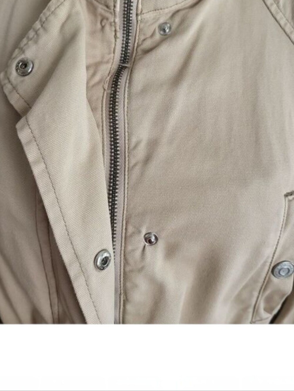Kensie Jeans Tan Cargo Utility Jacket Size Medium - Picture 6 of 12
